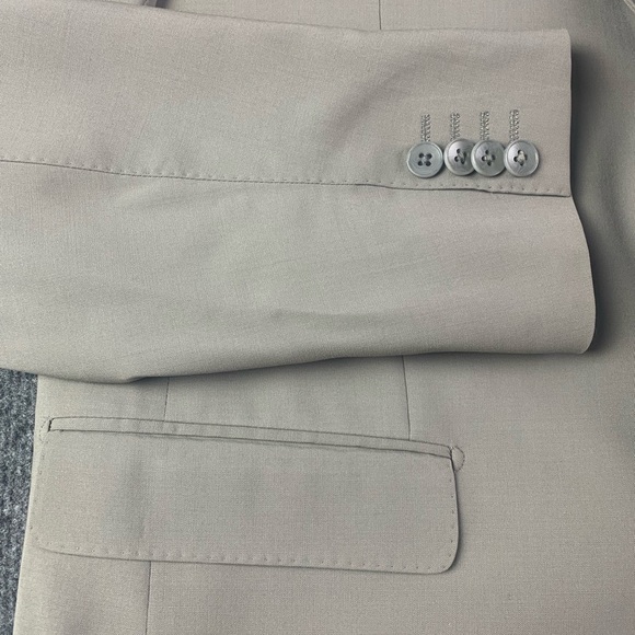 THEORY Mens Wool Blend Notch 2 Button Blazer Jacket Size 44 R Tan - Picture 2 of 10